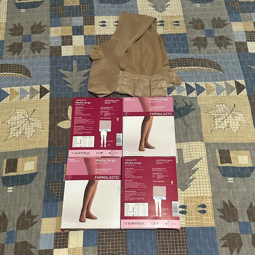 Tan Compression Socks